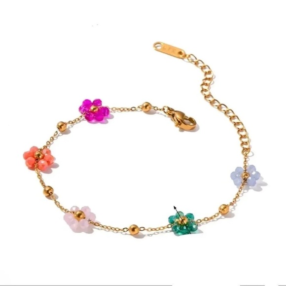 Anthropologie Dainty Flower Stainless Steel Set - Picture 7 of 8